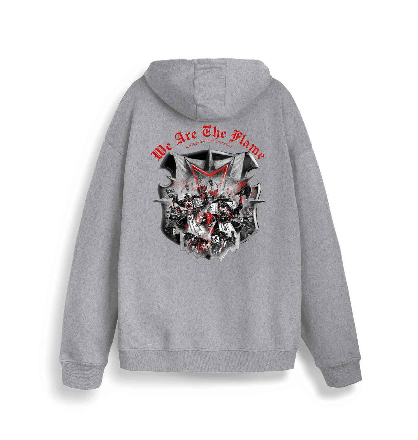 Heather Grey Printed Sweater Back