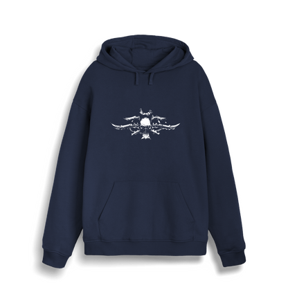 French Navy Printed Sweater Front