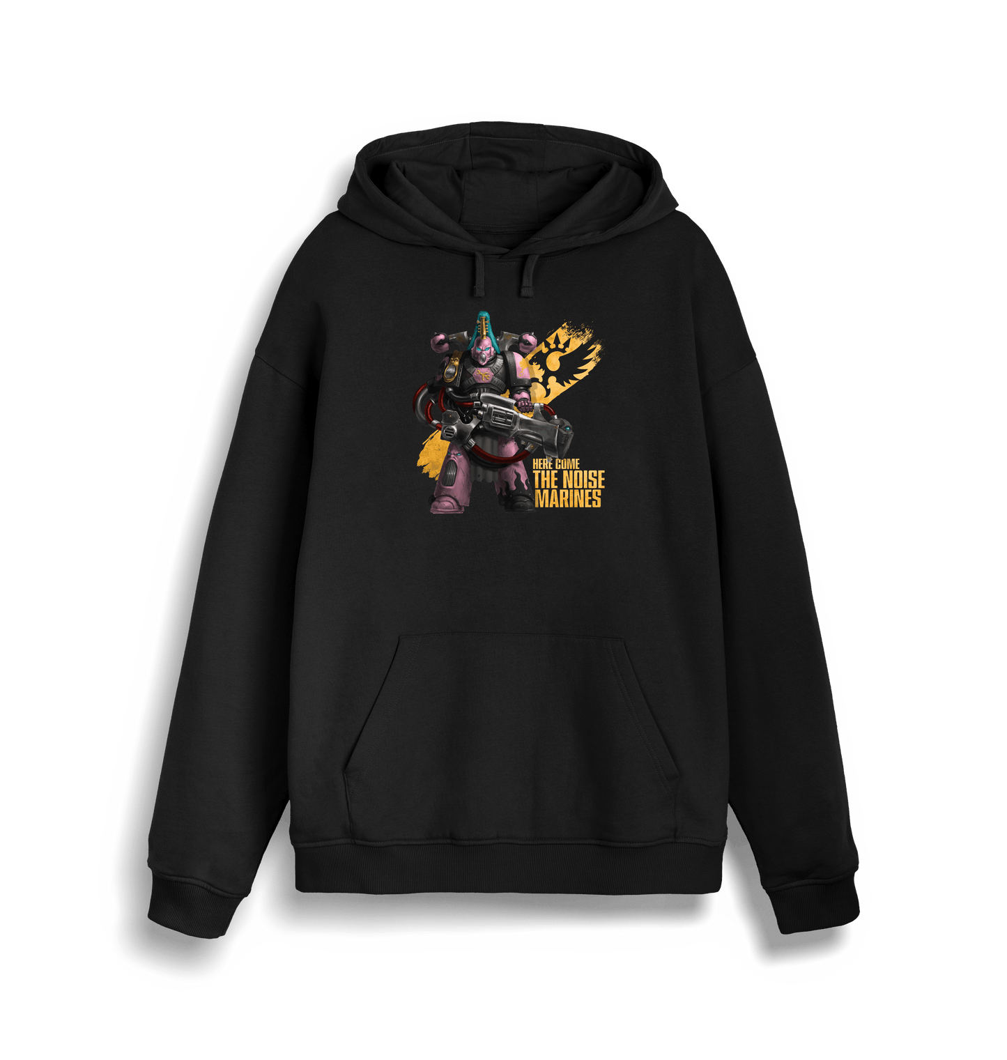 Black Printed Sweater Front