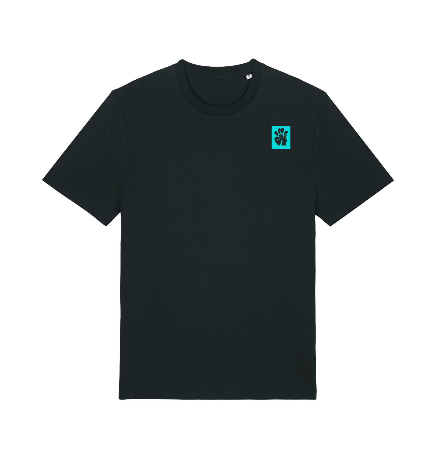 Black Printed T-shirt Front