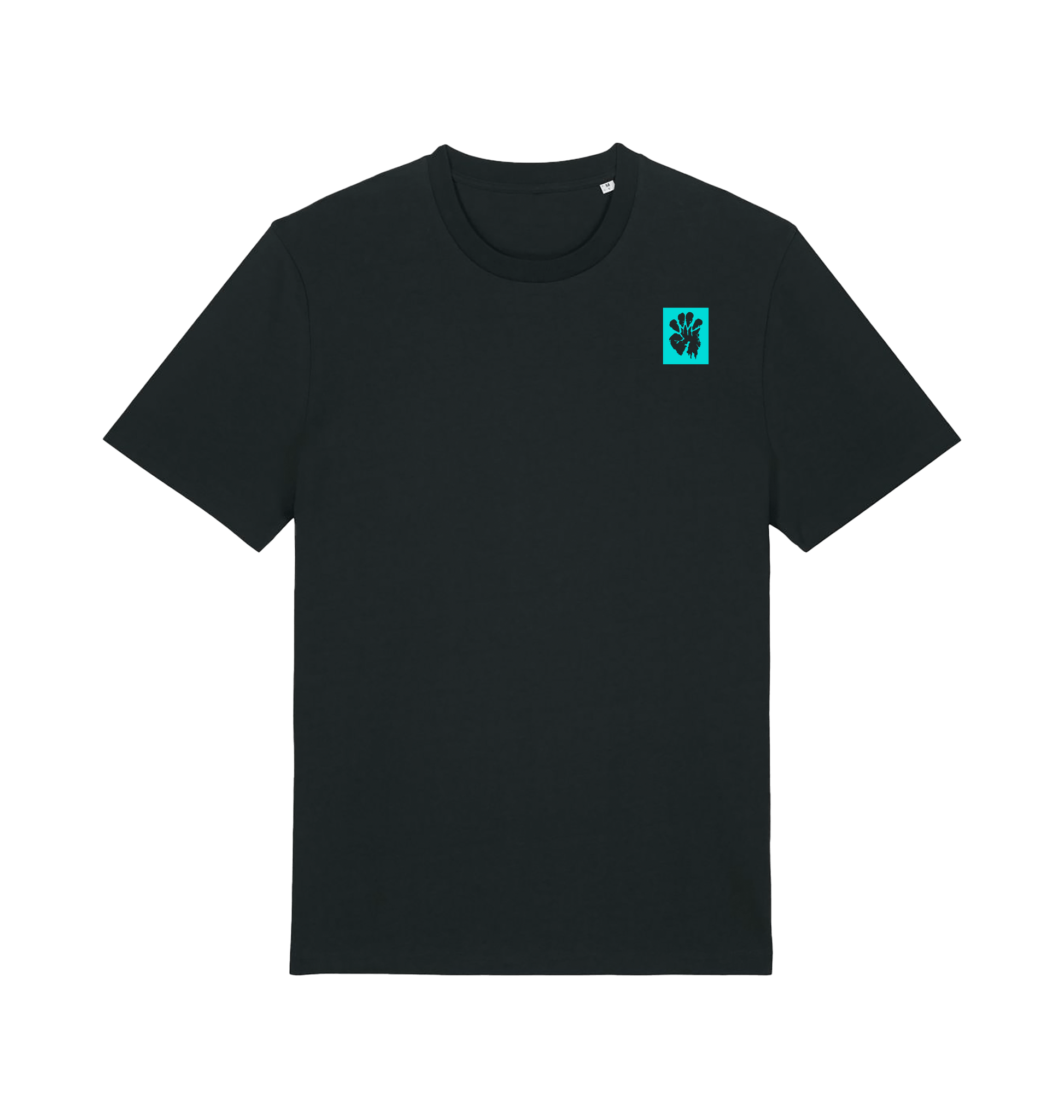 Black Printed T-shirt Front