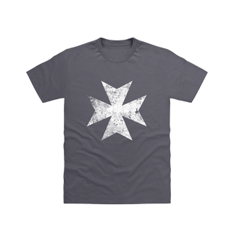 Charcoal Black Templars Battleworn Insignia T Shirt