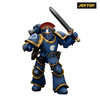 JoyToy Warhammer The Horus Heresy Action Figure - Ultramarines, Legion MkIII Tactical Squad, Sergeant with Power Sword (1/18 Scale) Preorder