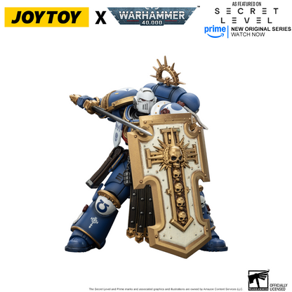 JoyToy Warhammer 40,000 Action Figure - Torvald with Power Sword, Stormshield and Bolt Pistol (1/18 Scale) Preorder