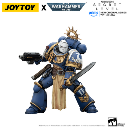 JoyToy Warhammer 40,000 Action Figure - Levantus with Power Sword, Stormshield and Bolt Pistol (1/18 Scale) Preorder