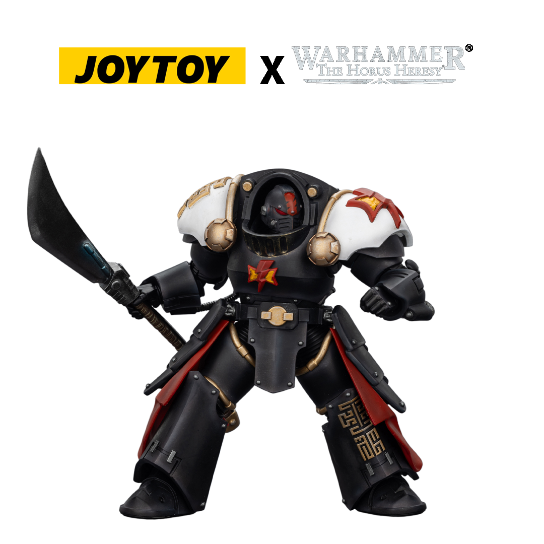 JoyToy Warhammer The Horus Heresy Action Figure - White Scars, Ebon Keshig Kharash 2 with Power Glaive (1/18 Scale) Preorder