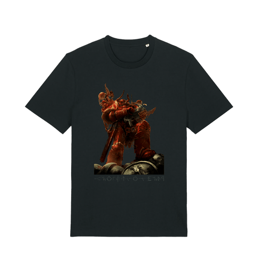 Black Printed T-shirt Front