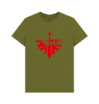 Moss Green Dark Angels Graffiti Insignia T Shirt