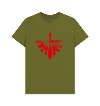 Moss Green Dark Angels Graffiti Insignia T Shirt