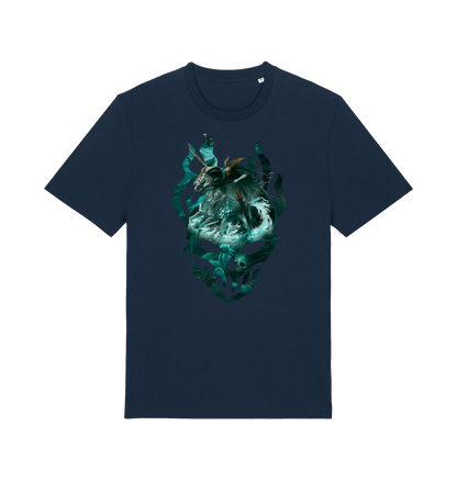 French Navy Printed T-shirt Front
