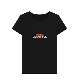 Black Vermintide II Logo Fitted T Shirt