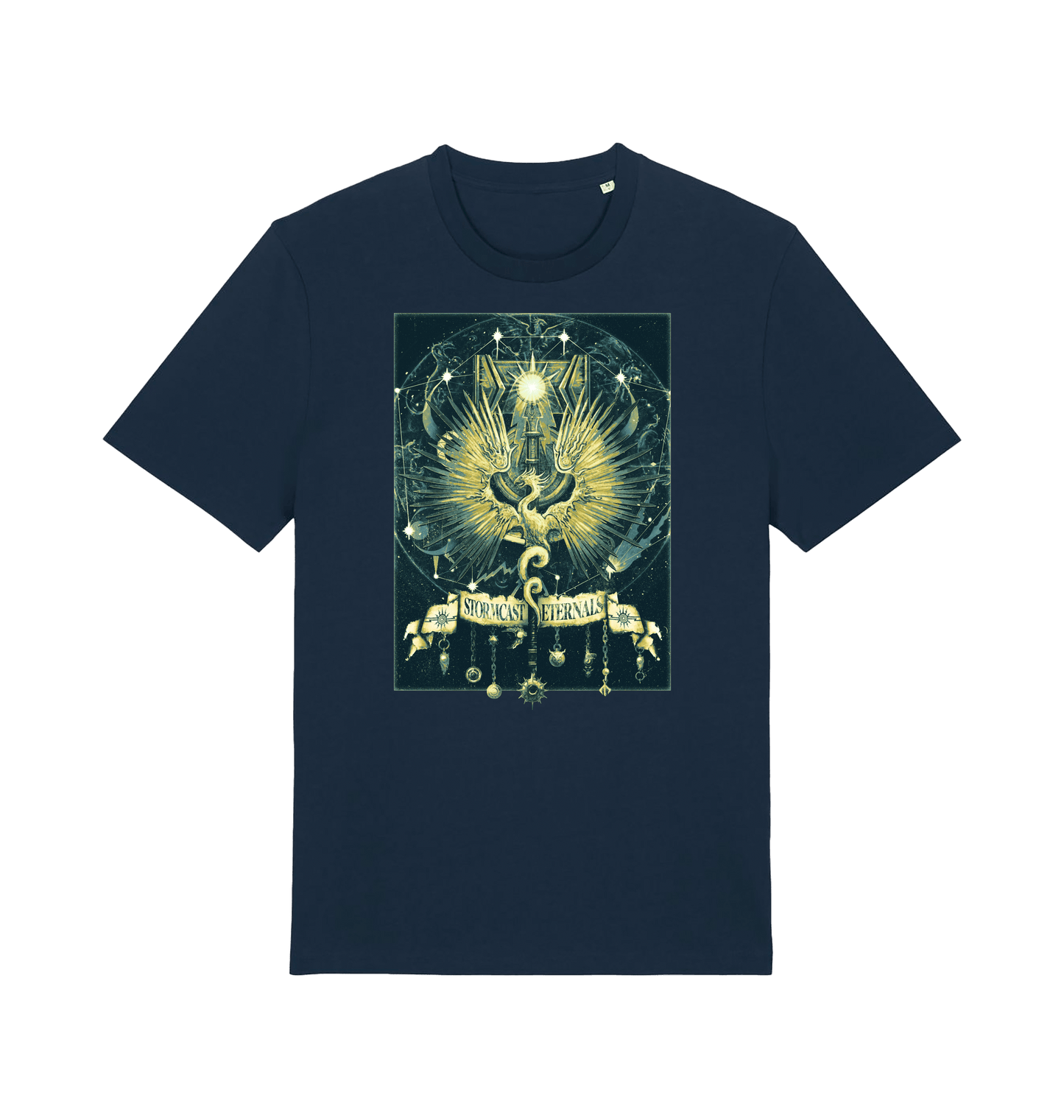 French Navy Printed T-shirt Front