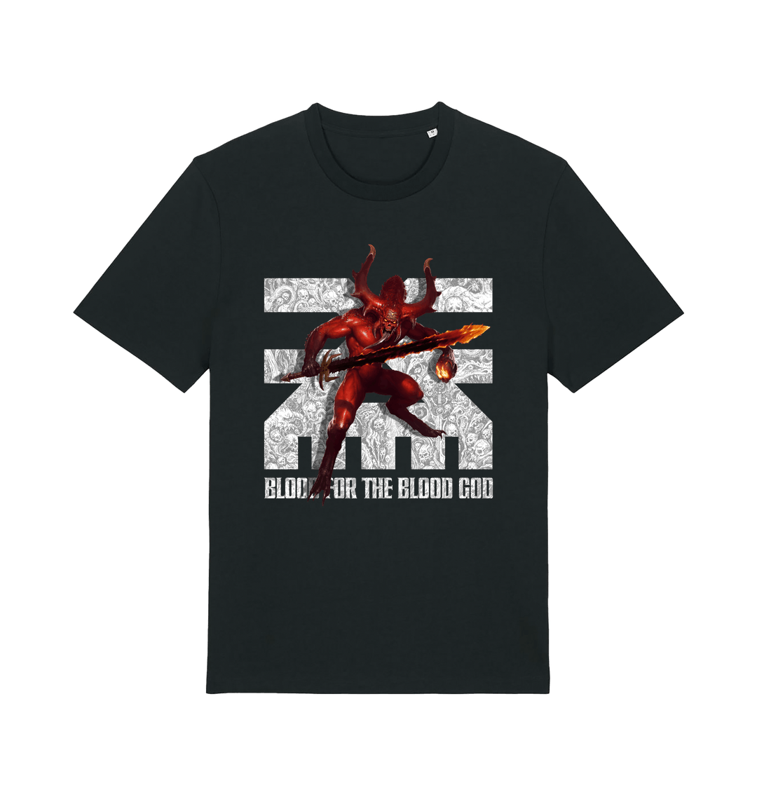 Black Printed T-shirt Front