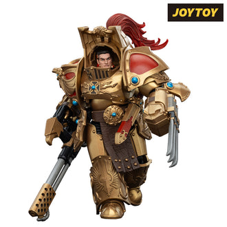 JoyToy Warhammer The Horus Heresy Action Figure - Legio Custodes, Aquilon Terminator Squad, Aquilon Terminator with Infernus Firepike (1/18 Scale) Preorder