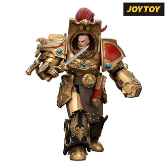 JoyToy Warhammer The Horus Heresy Action Figure - Legio Custodes, Aquilon Terminator Squad, Aquilon Terminator with Adrathic Destructor (1/18 Scale) Preorder