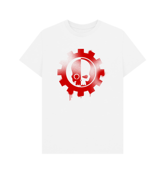 White Adeptus Mechanicus Graffiti Insignia T Shirt