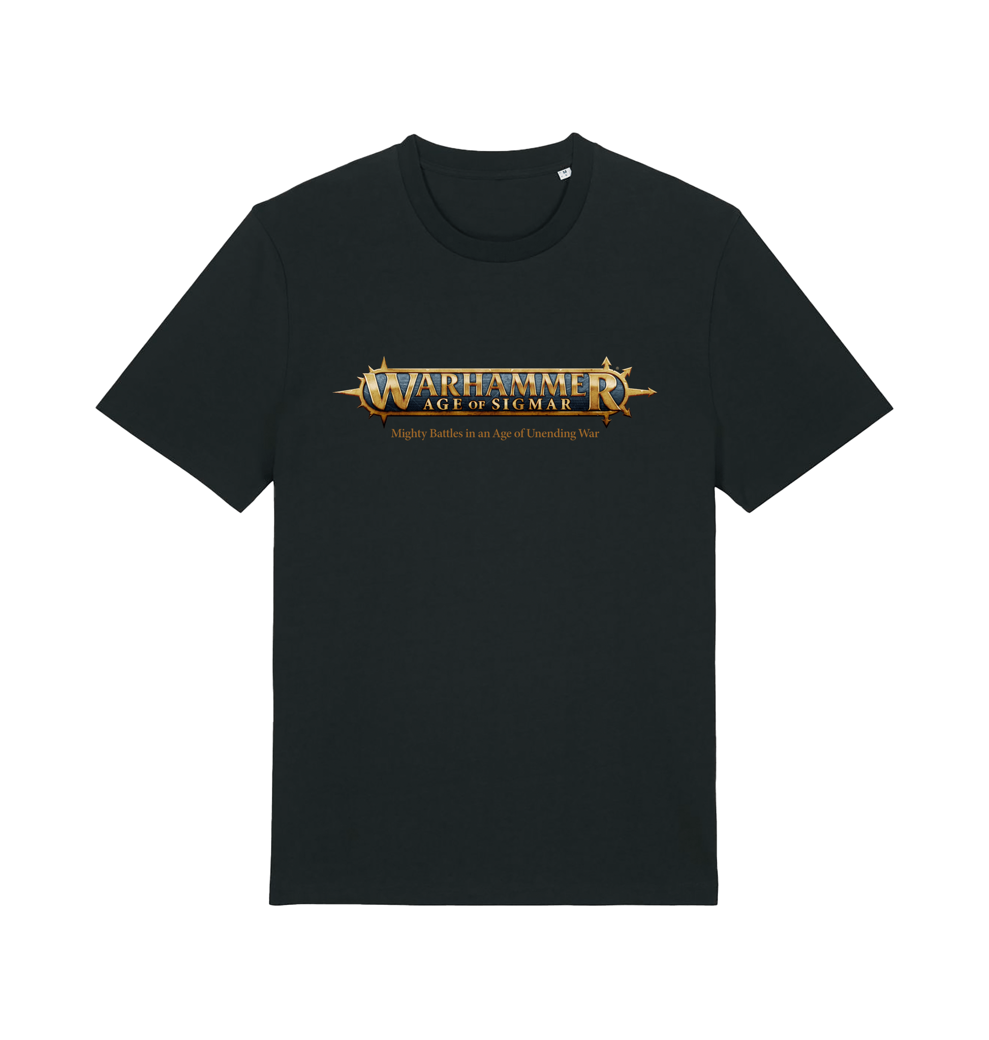 Black Printed T-shirt Front