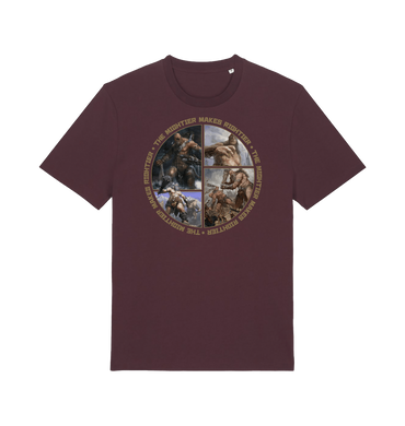 Red Brown Printed T-shirt