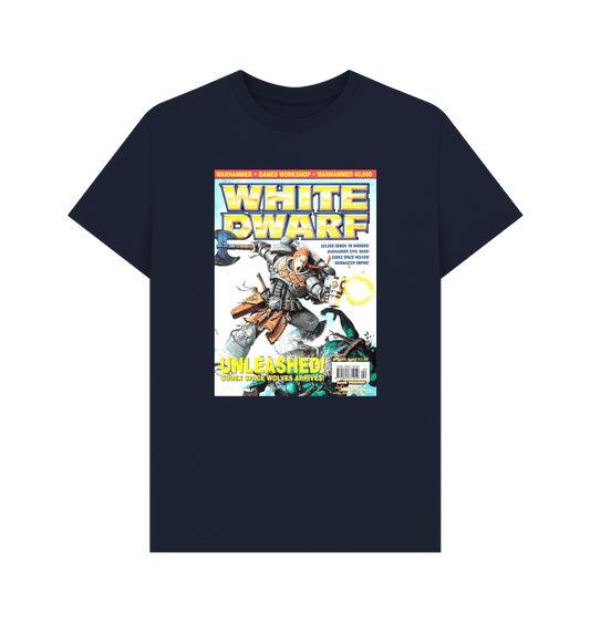 Navy Blue White Dwarf Issue 244 T Shirt