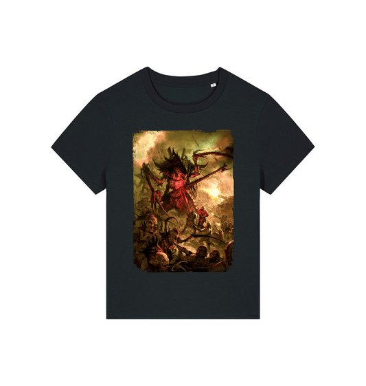 Black Printed T-shirt Front