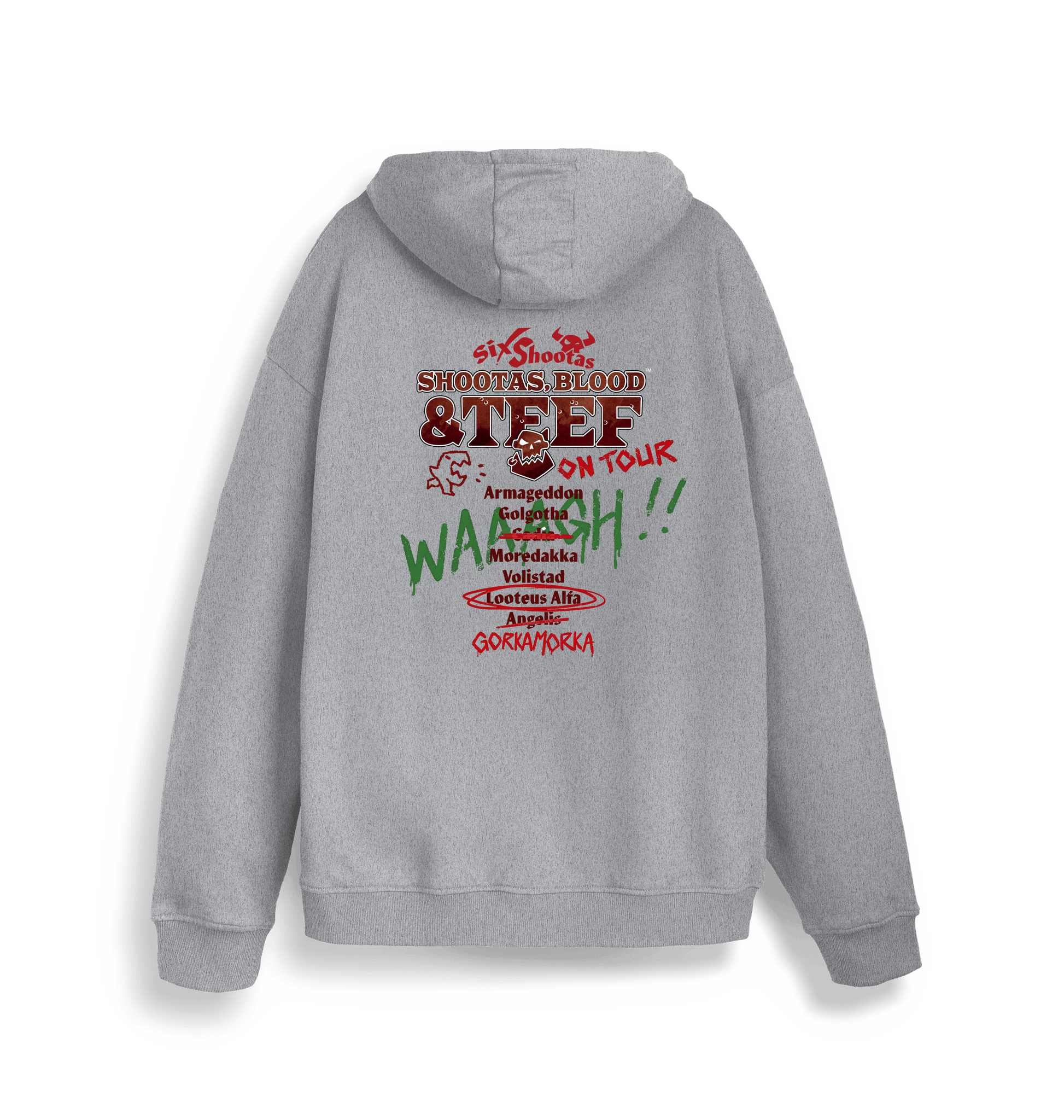 Heather Grey Printed Sweater Back