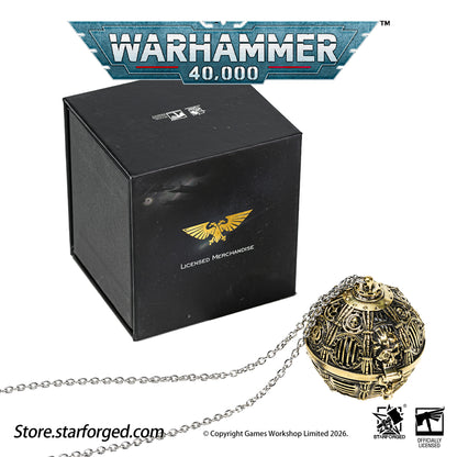 Starforged Warhammer 40,000 Adeptus Mechanicus Thurible with Stainless Steel Chain