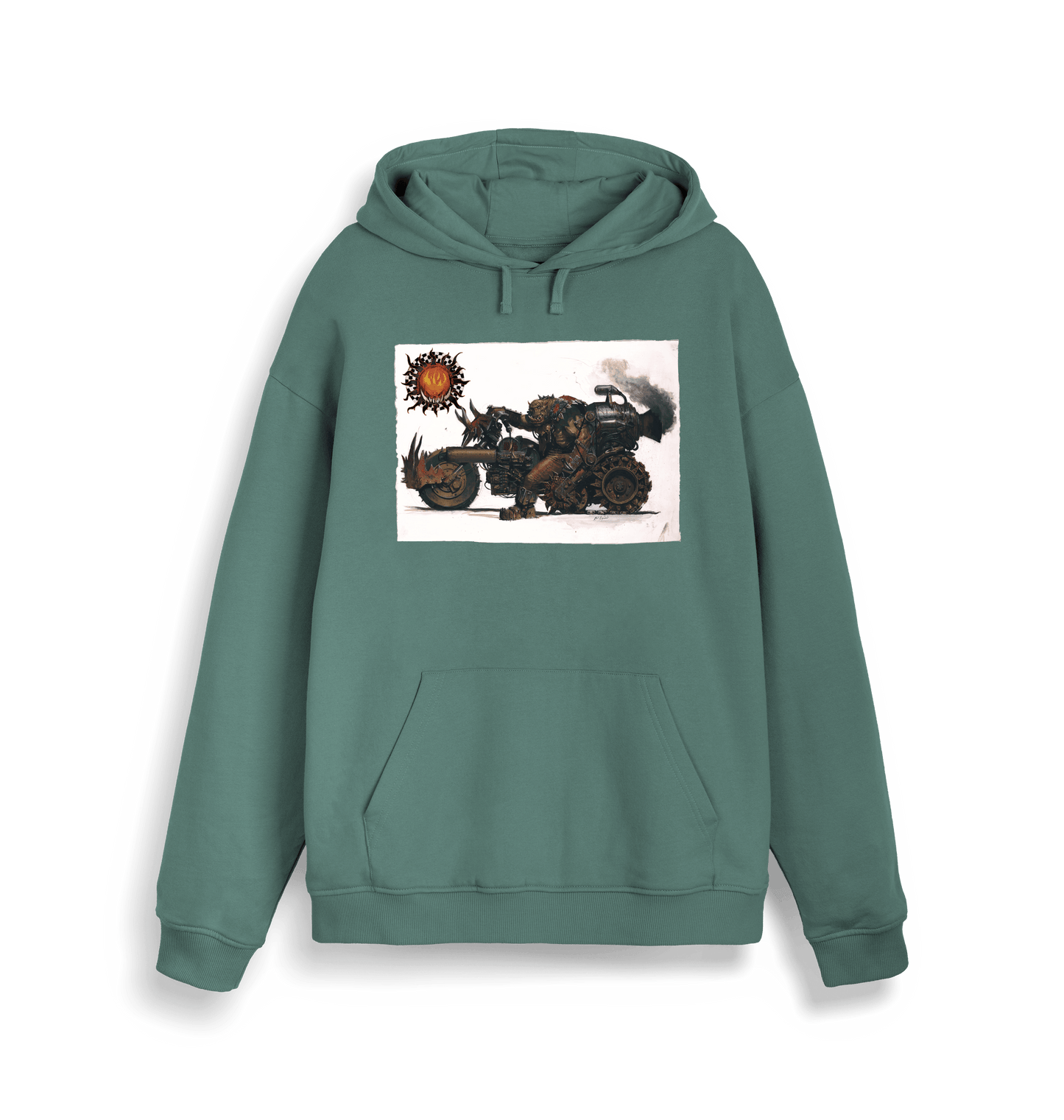 Green Bay Printed Sweater Front