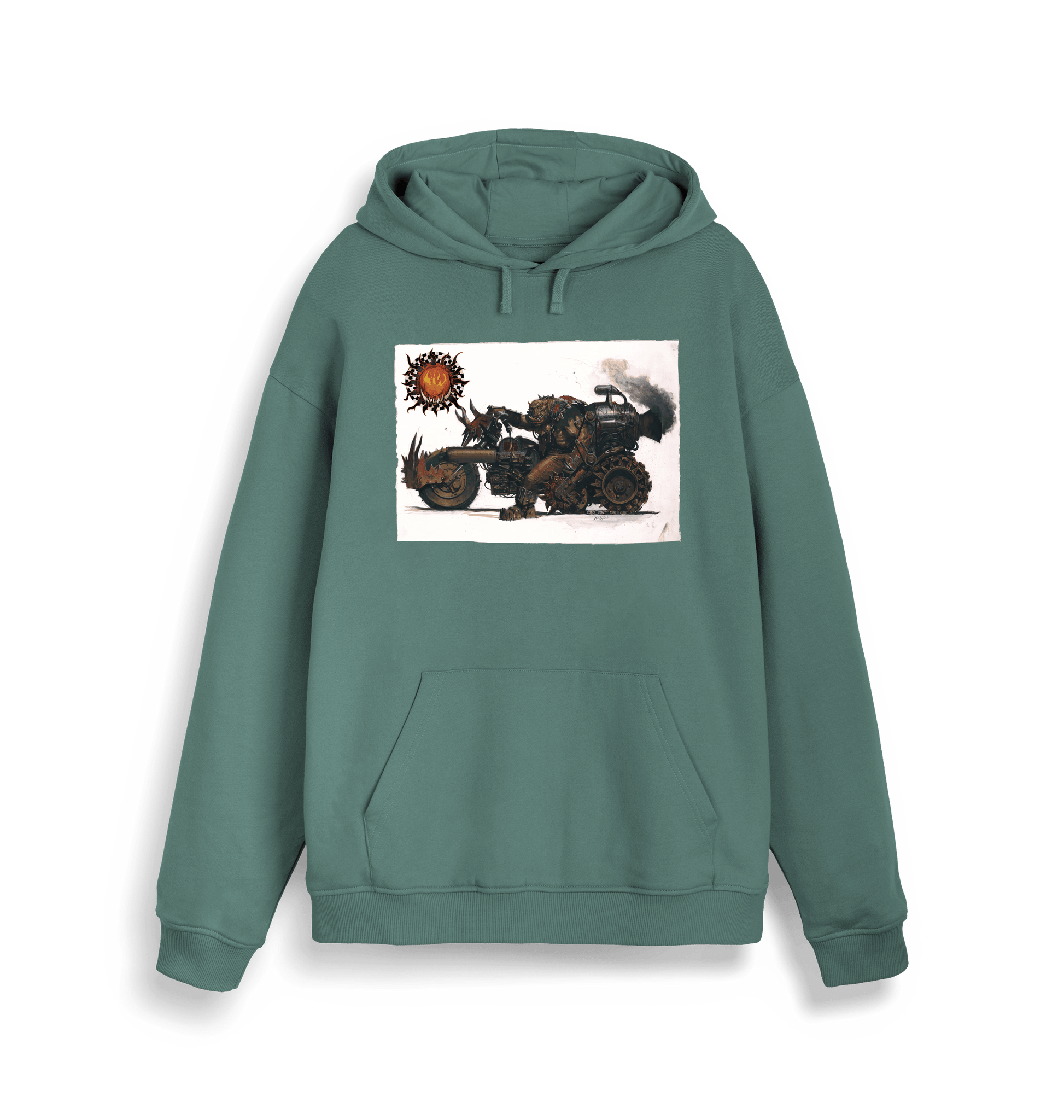 Green Bay Printed Sweater Front