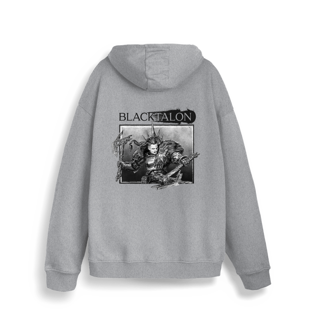 Heather Grey Printed Sweater Back