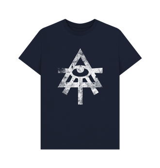 Navy Blue Craftworlds Battleworn Insignia T Shirt