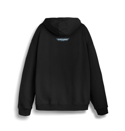 Black Printed Sweater Back