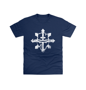 Navy Chaos Knights Battleworn Insignia T Shirt