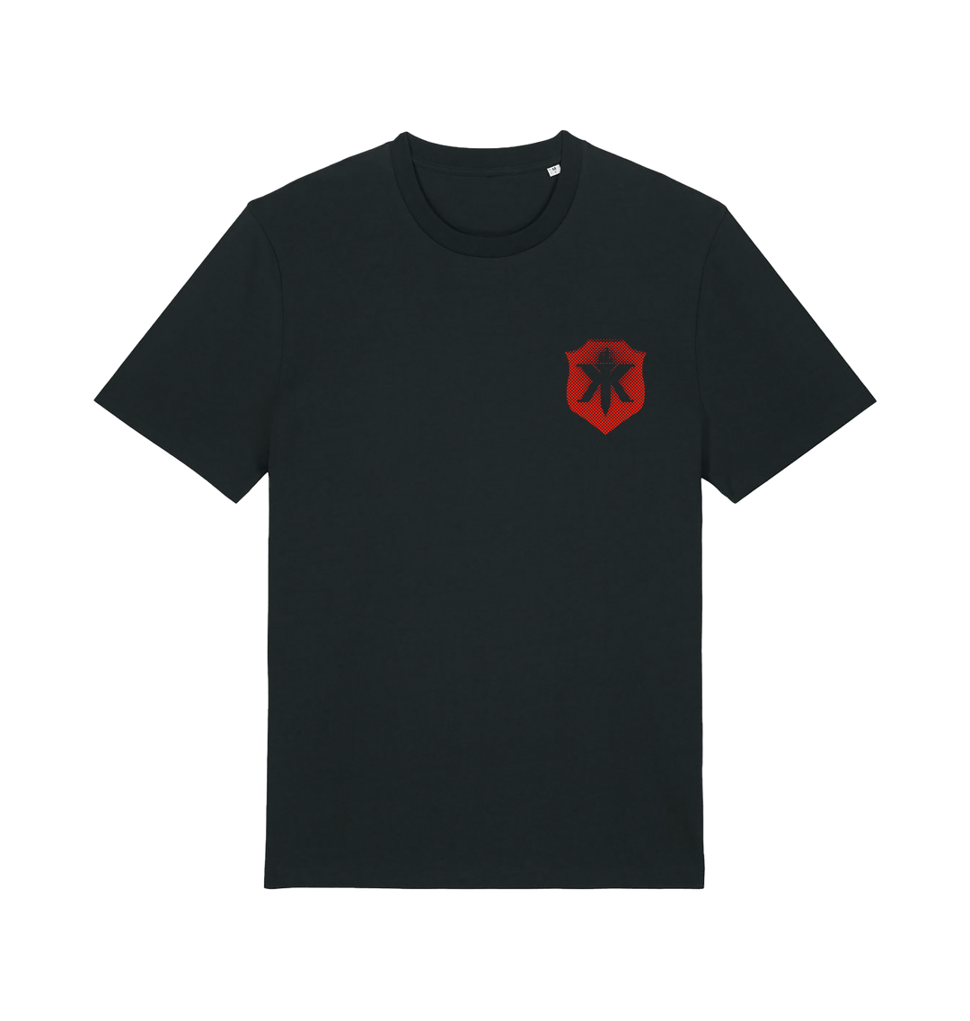 Black Printed T-shirt Front