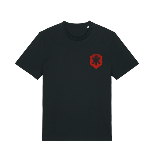 Black Printed T-shirt Front