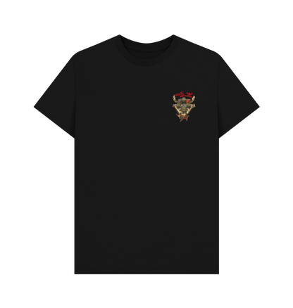 Black Printed T-shirt Front