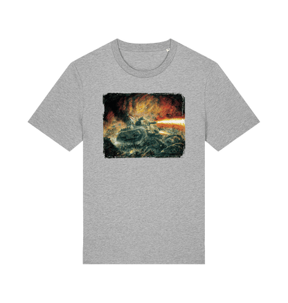 Heather Grey Printed T-shirt Front
