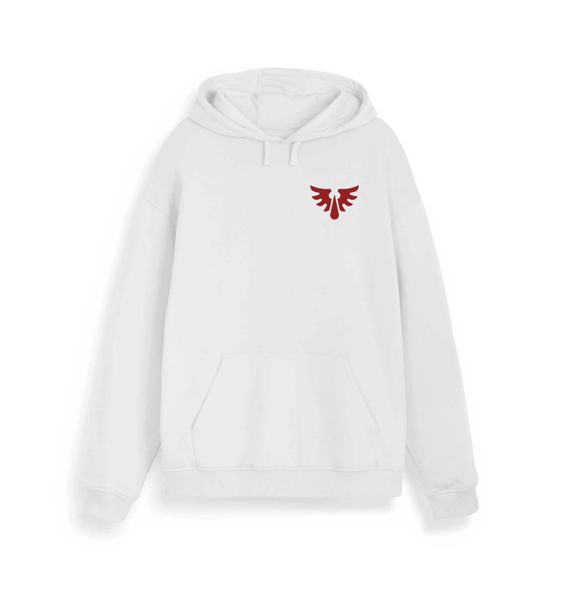 White Printed Sweater Front