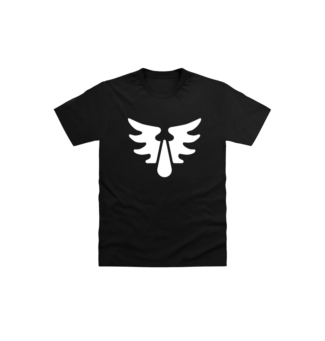 Black Printed Kids T-Shirt