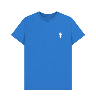 Bright Blue Iron Hands Insignia T Shirt