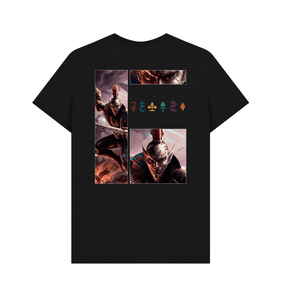 Black Printed T-shirt Back