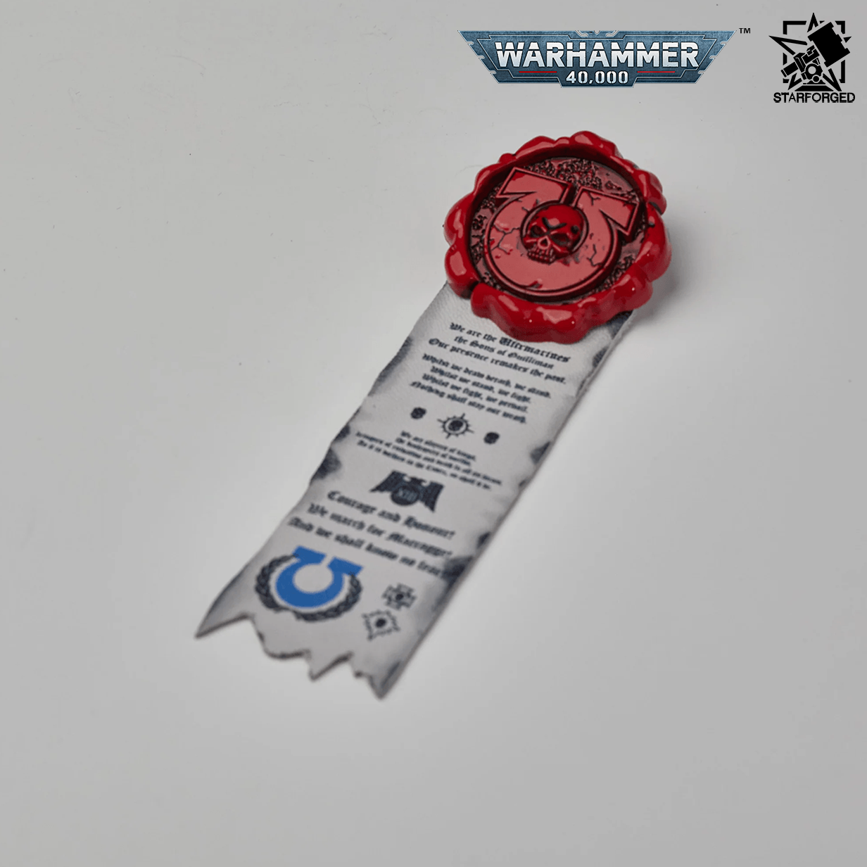 Starforged Warhammer 40,000 Ultramarines Purity Seal Brooch