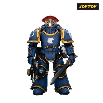 JoyToy Warhammer The Horus Heresy Action Figure - Ultramarines, Legion MkIII Tactical Squad, Sergeant with Power Sword (1/18 Scale) Preorder