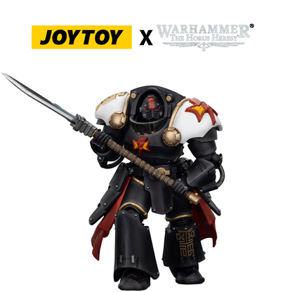 JoyToy Warhammer The Horus Heresy Action Figure - White Scars, Ebon Keshig Kharash 2 with Power Glaive (1/18 Scale) Preorder