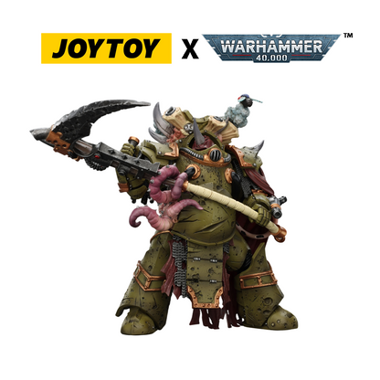 JoyToy Warhammer 40,000 Action Figure - Death Guard, Deathshroud Terminator 2, with Manreaper and Plaguespurter Gauntlet  (1/18 Scale) Preorder