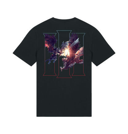 Black Printed T-shirt Back