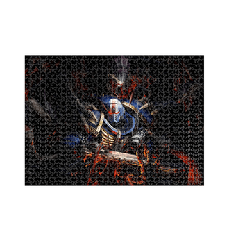 White Warhammer 40,000: Space Marine 2 Lieutenant Titus Art 1000 Piece Jigsaw Puzzle