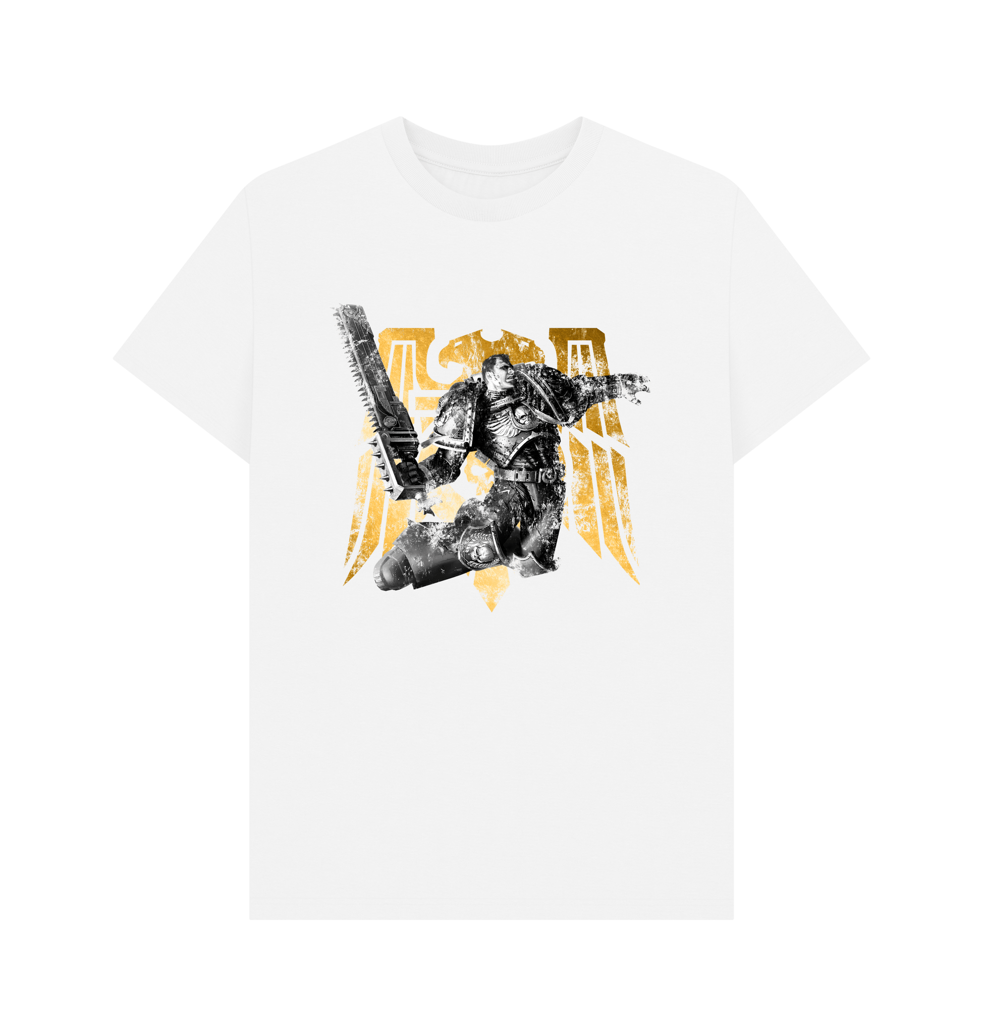 White Warhammer 40,000: Space Marine Graphic White T Shirt