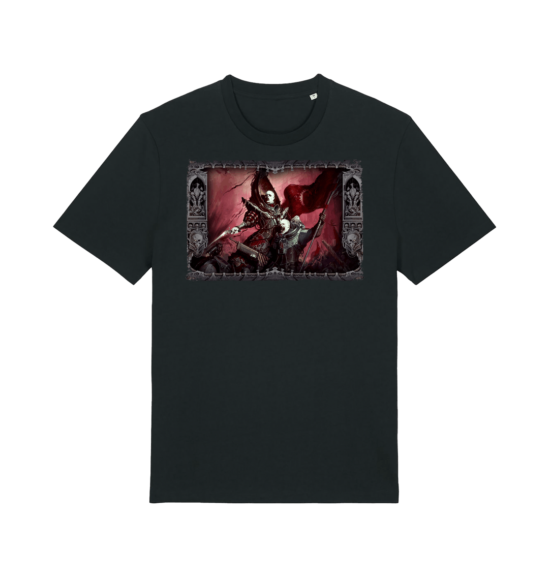 Black Printed T-shirt Front