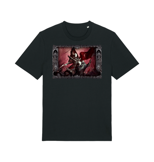 Black Printed T-shirt Front