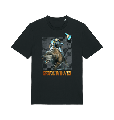 Black Printed T-shirt Front